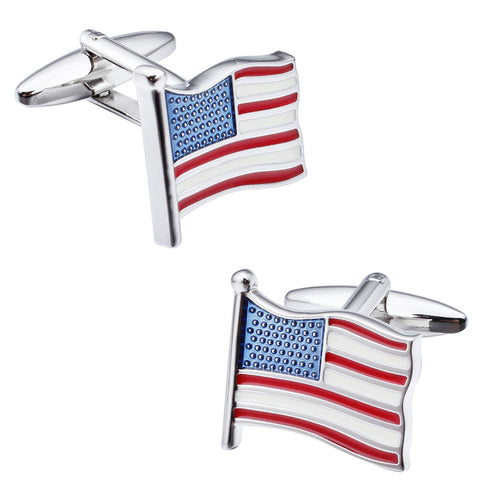 Trendy American Flag Cufflinks