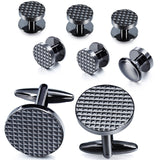 Gun Plated Metal Cufflinks